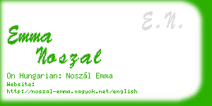 emma noszal business card